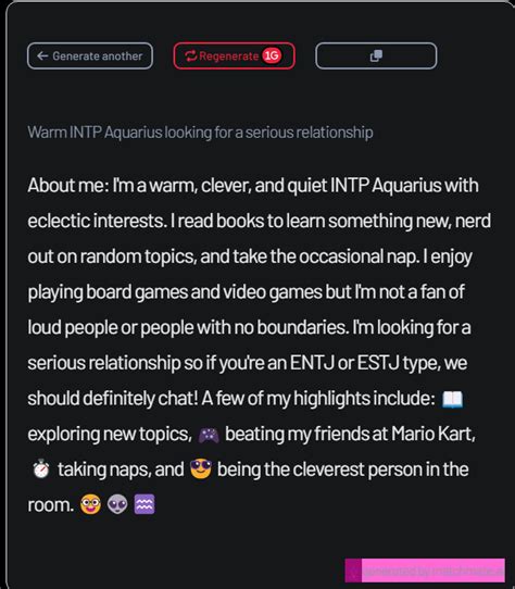 dating personality's are generic reddit